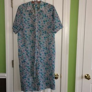 Key Largo vintage belted dress blue floral